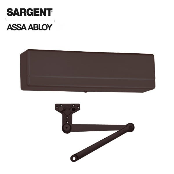 Sargent - 1431 - Powerglide Door Closer - Back Check Function - Heavy Duty Parallel Arm - Adjustable Size 1-6 - Plastic Cover - Dark Oxidized Satin Bronze - Fire Rated - Grade 1