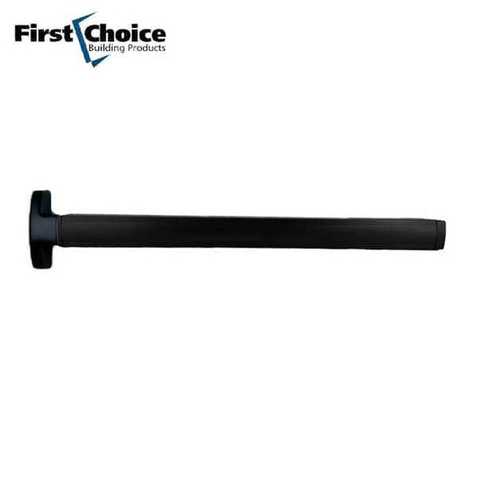 First Choice - 3792 - Rim Device - 36"- 42"- 48" - Cylinder Prep Kit without Key Cylinder - Black Anodized Finish - Grade 1