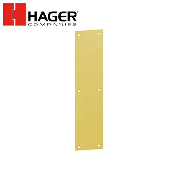 Hager - 30S - Push Plates - Optional Size - Optional Finish