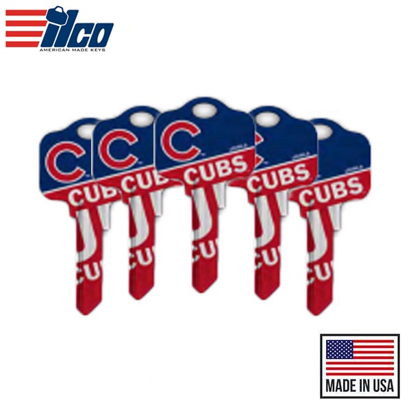 Ilco - MLB TeamKeys - Key Blank - Chicago Cubs - SC1 (5 Pack)