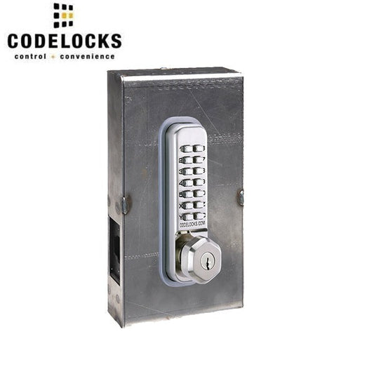 CodeLocks - CL250 Gate Box Kit - Mechanical Lock - Light Duty - Dual Backset Deadlatch 2 3/4" - 2 3/8" - Mortise Tubular Latchbolt Gate Box Kit - Key Override - Fire Rated - Grade 2