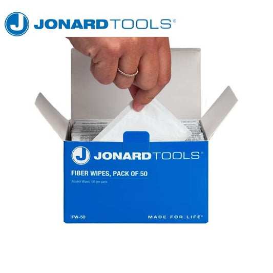Jonard Tools - Fiber Wipes - Wet (Pack of 50)