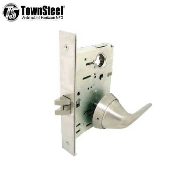 TownSteel - MRX-S - Ligature Resistant Mortise Lever Lock - Passage - LH/RH - Fire Rated - Stainless Steel - Grade 1