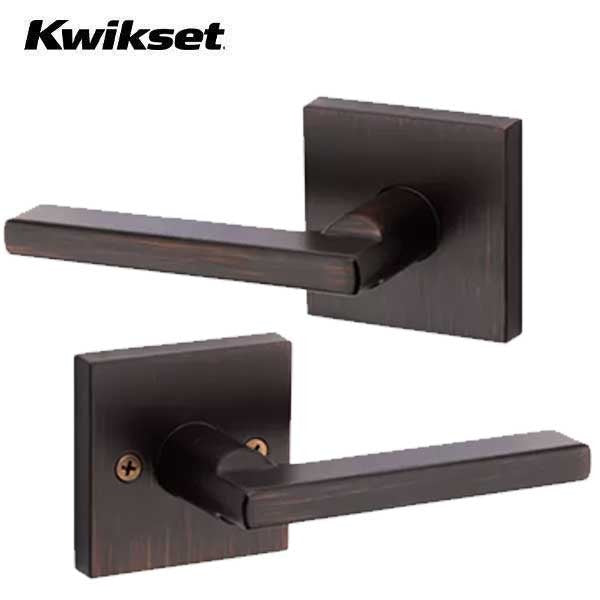 Kwikset - Halifax Lever Set - Square Rose - Optional Function - Optional Finish - Grade 2
