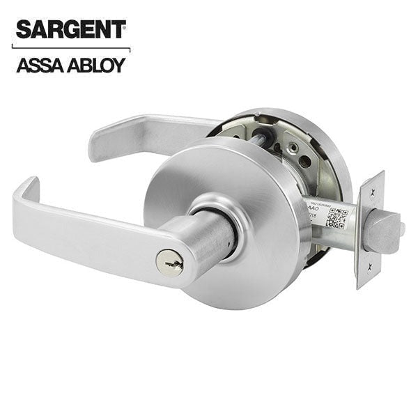 Sargent - 28FW-10G05 - 10 Line Bored Lever Lock - L Lever - - 626 - Satin Chrome - Non Handed - Grade 1