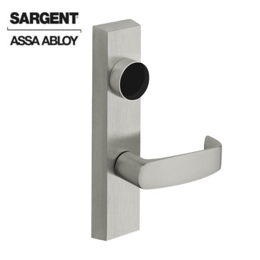 Sargent - LC-776 - Grade 1 - Electrified Exit Device Trim - Fail Secure - Power Off - Locks Lever - Key Retracts Latch - For Rim (8800) and NB8700 Series Devices - Less Cylinder - L Lever - Satin Chrome Finish (26D)