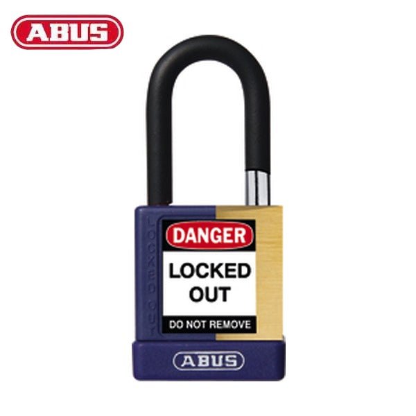 Abus - 20139 - Plastic-Covered Aluminum Core Padlock 74M/40 - 1-1/2" Shackle - Optional Keying - Optional Finish - 3 Pack