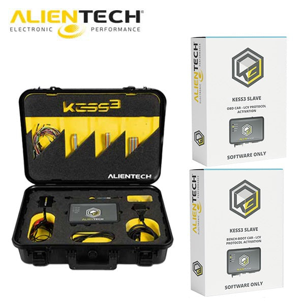 Alientech - KESS3 Summer Promotion - Slave Promo Kit - KEES3 ECU and TCU Programmer + OBD Car Protocol - FREE Bench-Boot Car Protocol