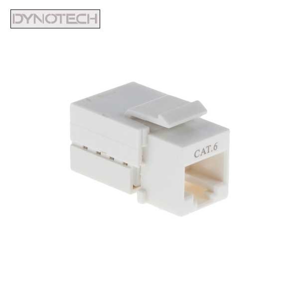 DynoTech - 550353 - Cat6 Keystone Jack - HQ - UTP - White