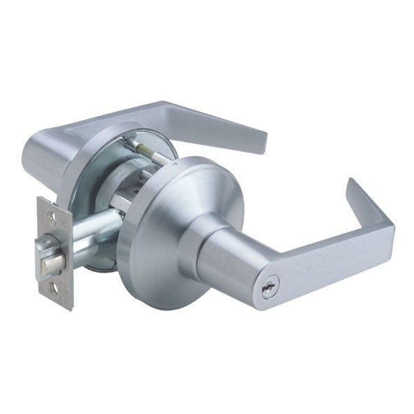 PDQ - GT-126 - Mechanical Cylindrical Lock - Heavy Duty - Philadelphia Lever - Passage - 2-3/4" Backset - Satin Chrome - Grade 1