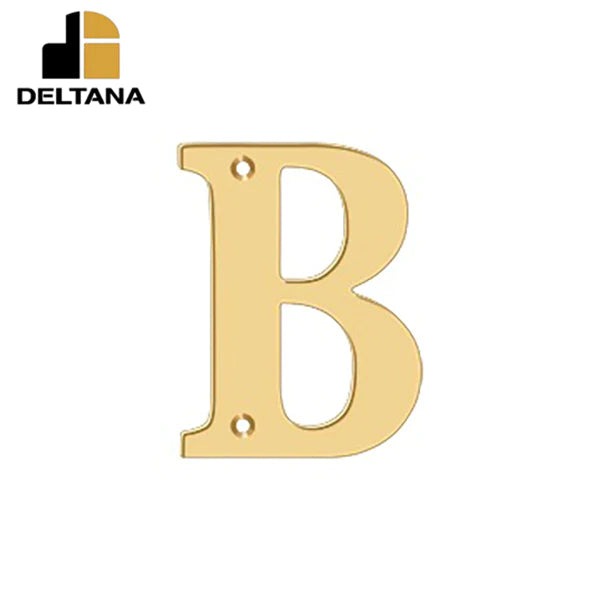 Deltana - 4" Residential Letter B - Optional Finish