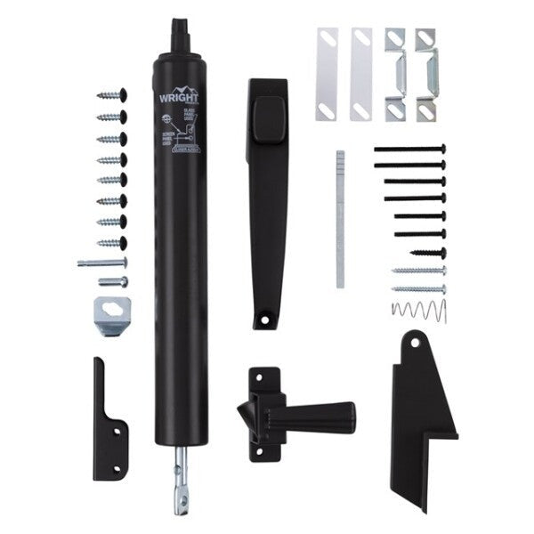 Wright - VLAN - Lanai Door Set - Push Button Latch & Standard Duty Closer with Jamb Bracket - Optional Finish