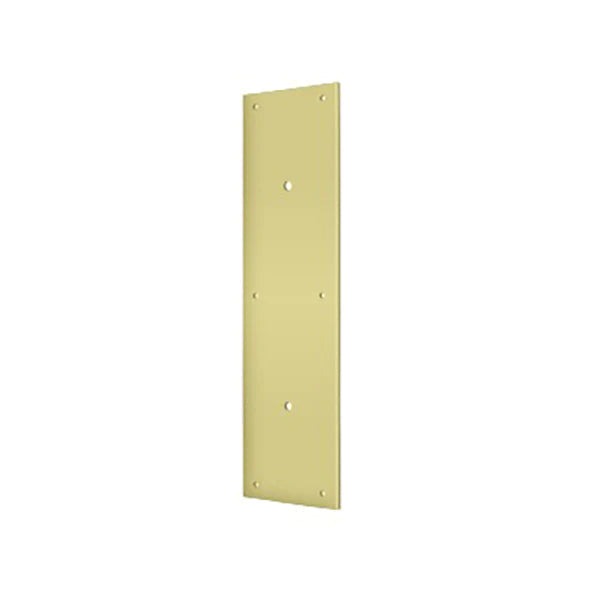 Deltana - Push Plate 15" for 8" Door Pull - Bright Brass