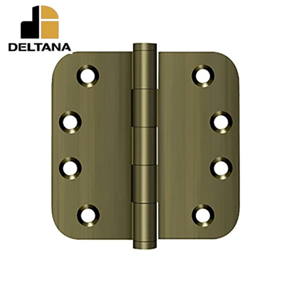 Deltana - 4" x 4" x 5/8" Radius Hinge - 0.129 Thickness - Optional Finish