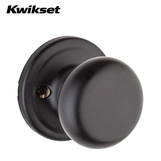 Kwikset - 788H - Hancock Knob - Half Dummy - Pull Only - Matte Black