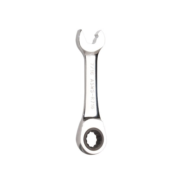 Jonard Tools - Ratcheting Stubby Speed Wrench - 7/16"