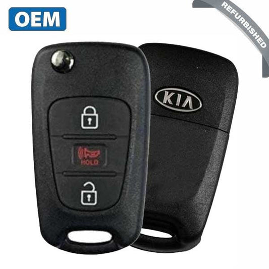 2008-2013 Kia Soul / 3-Button Flip Key / PN: 95430-2K240 / NY0SEKSAM11ATX (OEM Refurb) (Canadian Version)