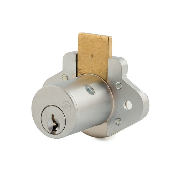 Olympus - N078 - N Series Deadbolt Door & Drawer Cabinet/Furniture Locks - Optional Cylinder Length - Satin Chrome - Optional Keying - Optional Handing