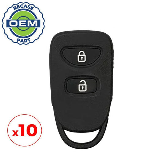 10 x 2006-2008 Hyundai Accent / 3-Button Keyless Entry Remote / PN: 95430-1E011 / PLNHM-T002 (OEM Recase)