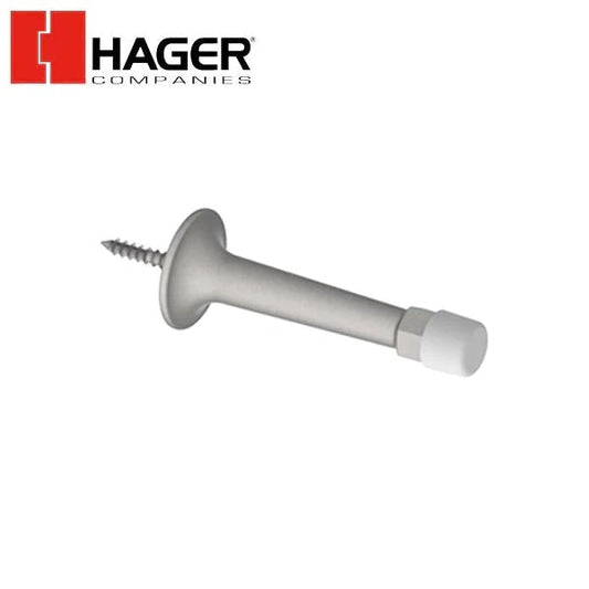 Hager - 324W - Light Duty Wall Bumper - Satin Chrome