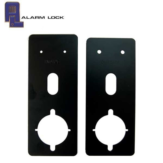 Alarm Lock - S6072 - Door Lock Spacer Plates - For 1-3/8" Cylindrical Door Locks - Black
