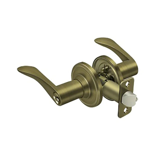 Deltana - Trelawny Lever Entry - 2-3/8" Backset - 1-3/8" - 2" Door Thickness - Left Handed - Optional Finish