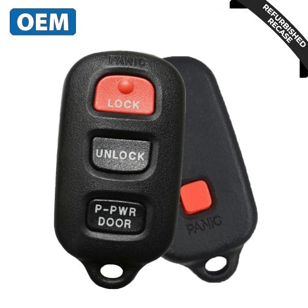 1999-2003 Toyota Sienna / 4-Button Keyless Entry Remote / PN: 89742-08070 / GQ43VT14T (OEM Recase)