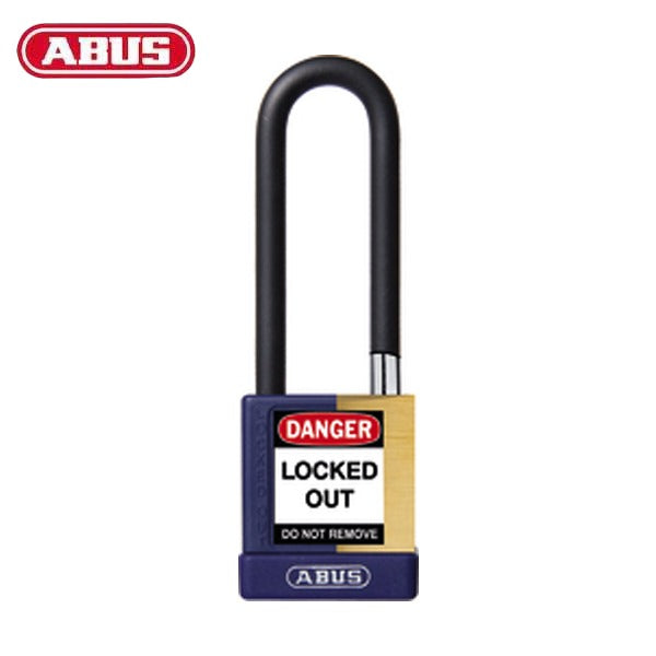 Abus - 20103 - Plastic-Covered Aluminum Core Padlock 74M/40 - 3" Shackle - Optional Keying - Optional Finish - 3 Pack