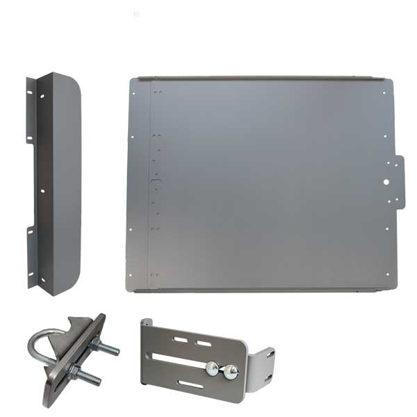 Lockey - ED40S - Edge Panic Shield Value Kit - With Latch Protector and Jamb Stop - Silver (ARCHIVE)