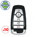 10 x 2017-2022 Ford / 5-Button Smart Key / PN: 164-R8149 / M3N-A2C93142600 (OEM Recase)