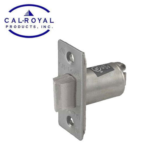Cal-Royal - 2 3/8" - Spring Latch for Lever Lock - Passage Function - US26D - Satin Chrome