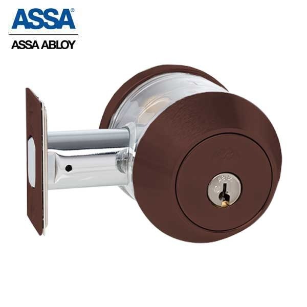 ASSA - 7000 Series - Maximum+ - Double Cylinder Deadbolt with Security Guard - KD - 624 - Dark Oxidized Bronze - Grade 1