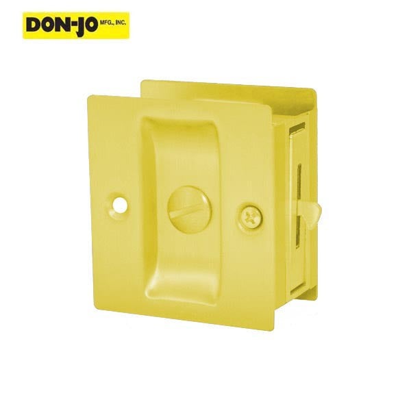 Don-Jo - PDL 101 - Pocket Door Lock - 2-1/2" Width - Optional Finish