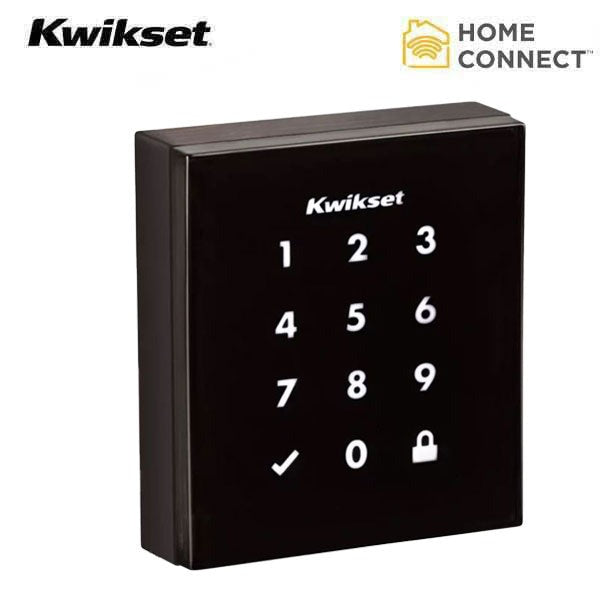 Kwikset - Obsidian - Electronic Touchscreen Smart Deadbolt - 11P - Z-Wave Plus - Venetian Bronze - Home Connect