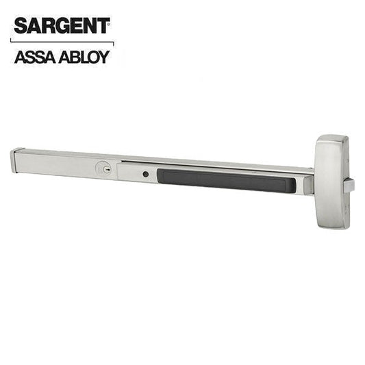 Sargent - 8804J - Rim Exit Device - Night Latch Function - Wide Stile Pushpad 42" - Satin Stainless - Grade 1