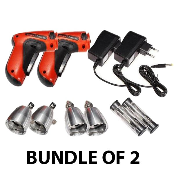 2 x KLOM Electric Pick Gun PLUS with Carry Case (BUNDLE OF 2)