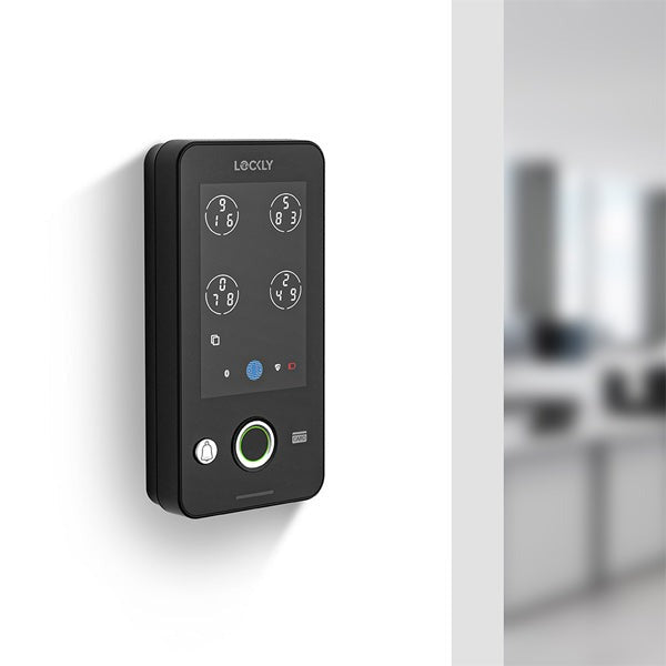 Lockly Guard INGRESS 302WA - Doorbell Smart Access Control - Fingerprint Reader - Wi-Fi-Bluetooth App Controlled - RFID - Matte Black