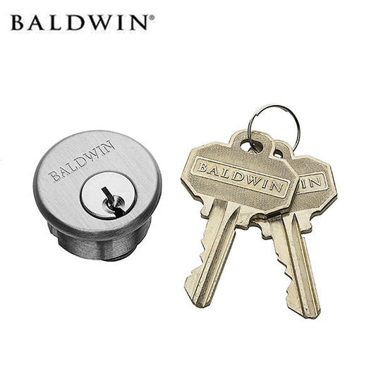 Baldwin - 8320 - Estate Collection - Pocket Door Mortise Lock Cylinder - 260 - Polished Chrome