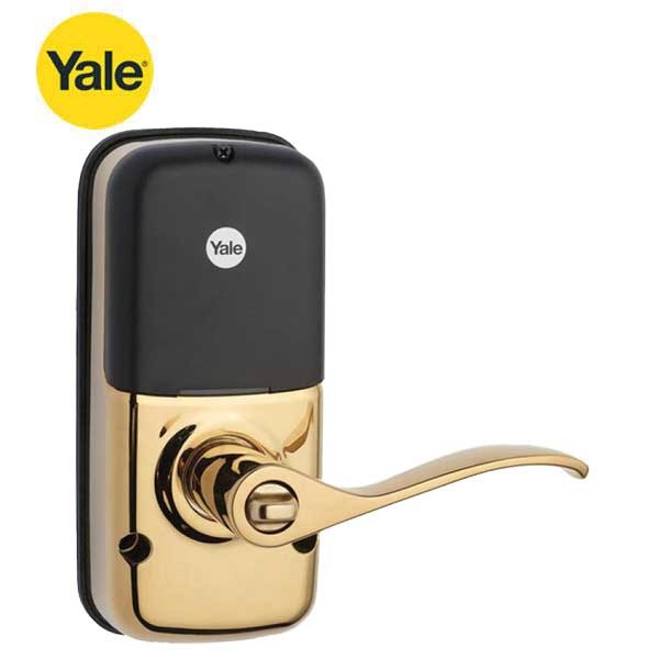 Yale - YRL220 - Electronic Touchscreen Keypad Lever Set - KW1 Key Override - Polished Brass - Grade 2