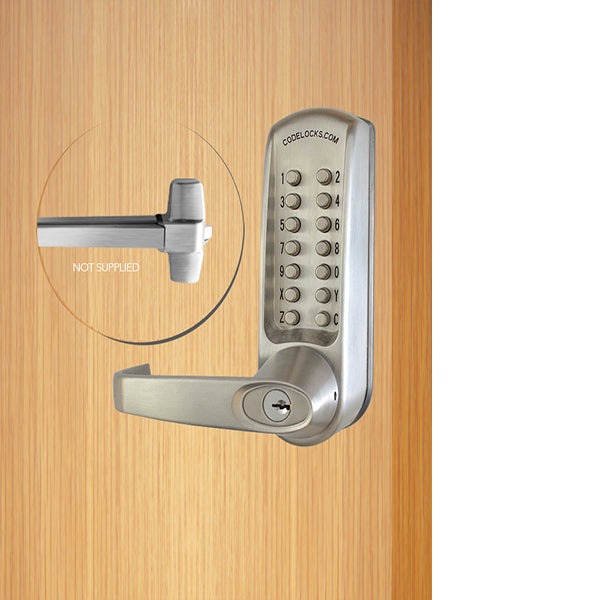 CodeLocks - CL600 - Mechanical Lock - Heavy Duty - 2 3/4" Backset - Panic Access Kit Exit Trim - Optional Finish - Grade 2