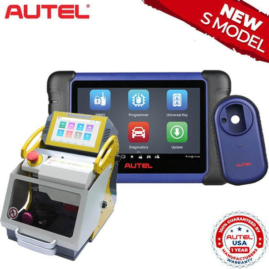 SEC-E9-NEW + AUTEL-IM508S Key Programmer & Key Cutting Machine with 1 Year of Updates (Autel USA) (Bundle of 2)