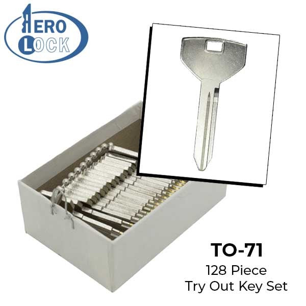 AeroLock - TO-71 - Chrysler 1994 - All Locks Try-Out Set - Y157 - 128 Keys