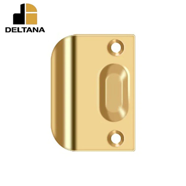 Deltana - Full Lip Strike Plate For Ball Catch - and Roller Catch - Optional Finish