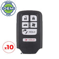 10 x 2018-2021 Honda Clarity / 6-Button Smart Key / PN: 72147-TRW-A01 / KR5V2X (OEM Recase)