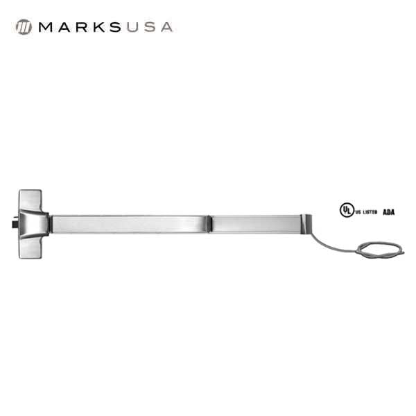Marks USA - M9900ER - Rim Panic Exit Device - Electric Latch Retraction - Simultaneous Dogging - 32D Satin Stainless - 36" - Grade 1