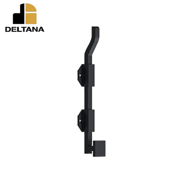 Deltana - 10" Modern Offset Surface Bolt - Heavy Duty - Solid Brass - Optional Finish