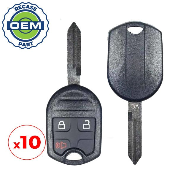 10 x 2007-2020 Ford Escape Explorer F-Series / 3-Button Remote Head Key / PN: 164-R8070 / CWTWB1U793 / H75 / Chip 80 Bit (OEM Recase)