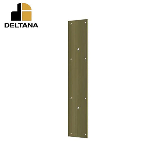 Deltana - Push Plate 20" for 10" Door Pull - Optional Finish