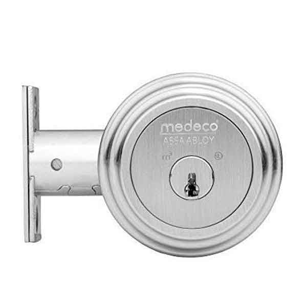 Medeco - 11JR624 - Maxum Residential - M3 BiLevel - 6-Pin - Double Deadbolt - 2-3/4" Backset - DL Keyway Pinned - 26 - Satin Chrome - Grade 1