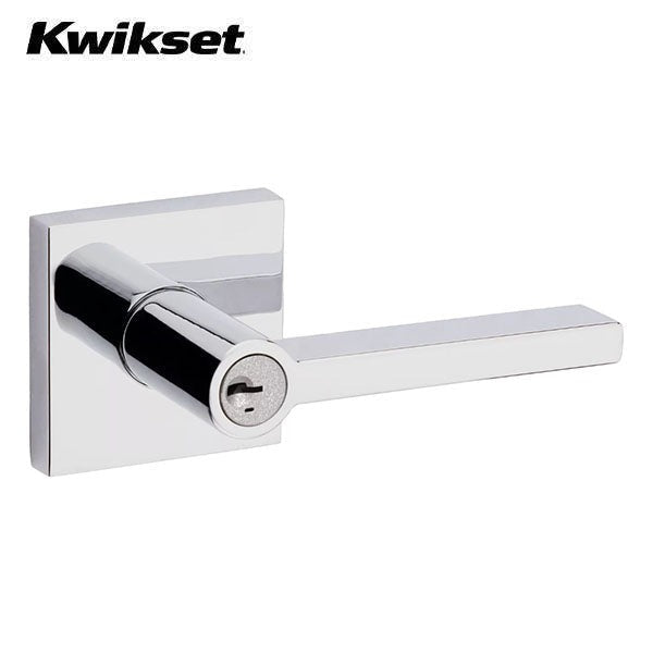 Kwikset - Halifax Lever Set - Square Rose - Optional Finish - Optional Function - SC1 - SmartKey Technology - Grade 2
